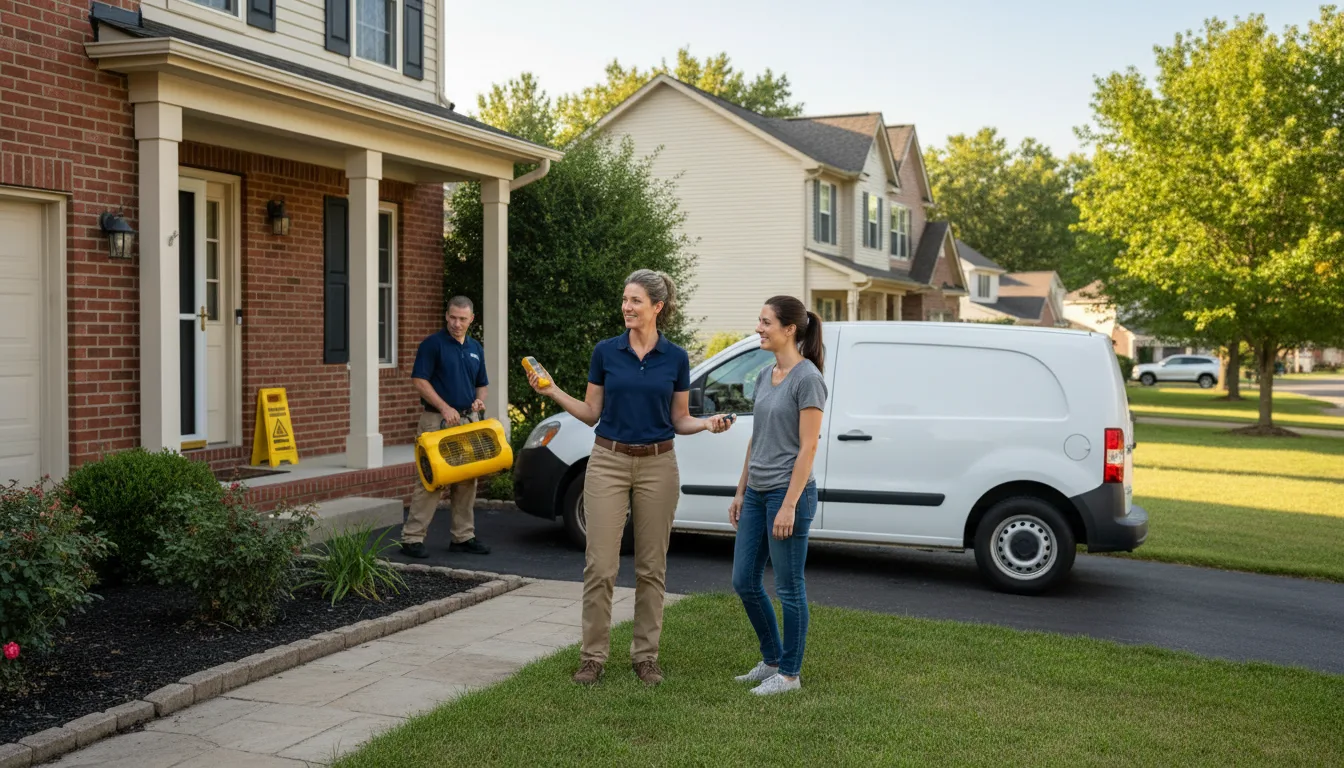 Residential water damage restoration in Wickenburg, AZ